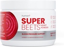 Superfoode HumanN Beets Beet Root Powder - NEGO Beettroot Superfoode - Nitric Oxide suplementari per a Salut Cors, Circulació i implementació de pressió de sang - Cirera negre, 30 vivings