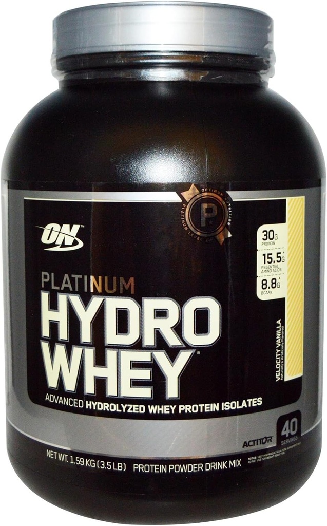 Optimum Nutrition 100% Platinum Hydro Whey Velocity Vanilla 3.5lb Protein