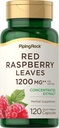 Piping Rock Red Raspberry Leaf קפסולות | 1200 מ"ג | 120 Pills | Concentrated Leaves Extracts