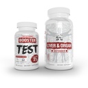 5% Nutrition 2-Stack | Liver & Organ Defender with NAC + Test Booster | Liver, Kidney, & Heart Support + Testosterone, Muscle Builder, Male Vitality, Energy & Stamina
