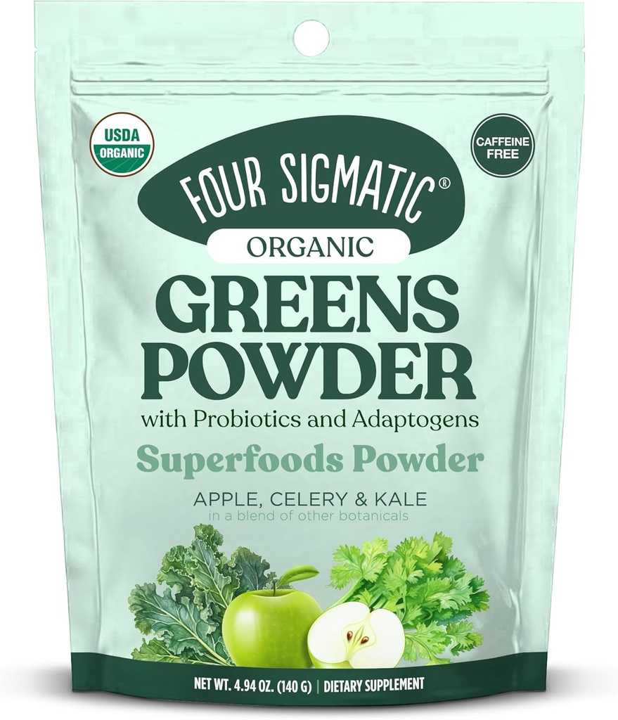 Štyri Sigmatic Organic Greens Powder 