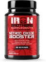 Järnbröder kompletterar Nitric Oxide Booster | Extra Strength Pumps Supplements | Pre-Workout med L-Arginine | Maximalt blodflöde och vaskularitet | Öka muskelpumpar, energi och uthållighet - 30 dagar