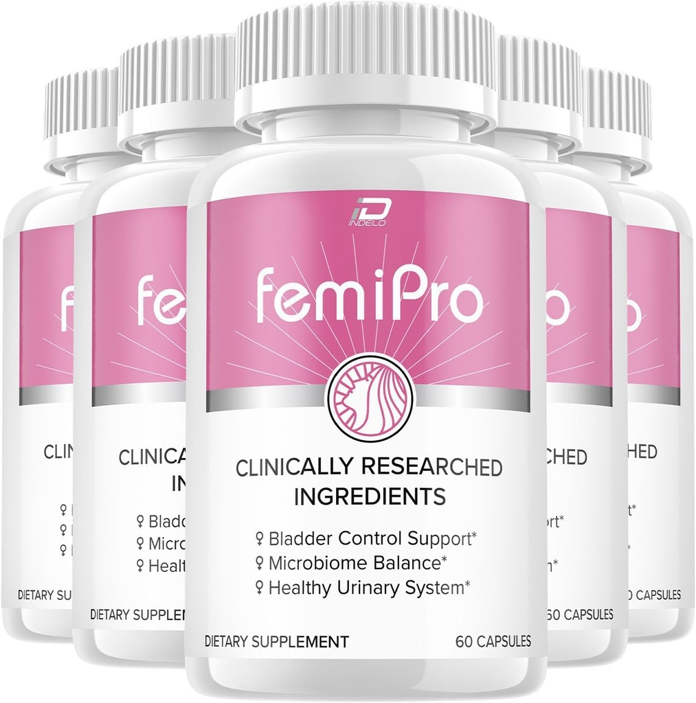 FemiPro Supplemento - Probiotic Femi Pro Pillole, FemiPro 24 ore Supporto Microbiome Probiotico Controllo urinario Salute, Femie Pro Recensioni (5 Pack - 300 capsule)