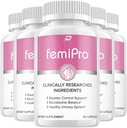 FemiPro Supplement - Probiotic Femi Pro Pills, FemiPro 24 Stunden Unterstützung Microbiome Probiotic Urinary Control Health, Femie Pro Bewertungen (5 Pack - 300 Kapseln)