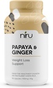 Papaya Ginger de Costa Rica - Niru Life. Blue Zone Papaya Ginger Capsules. Pojedyncze Pochodzenie Nasiona Papai i Ginger Root Blend. Digestive Support, Detox, & Metabolity Boost. 90ct. 500mg Caps.