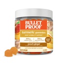 Bulletproof Sugar-Free Peach Ginger Turmeric Gummies, 60 Count, Keto Supplement for Joint and Inflammation Response Support, New and Improved Flavor and texure