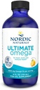 Nordic Naturals Ultimate Omega Liquid, Lemon Flavor - 4 oz - 2840 mg Omega-3 - High-Potency Fish Oil Suplemento con EPA & DHA - Promueve Brain & Heart Health - Non-GMO - 24 Servings