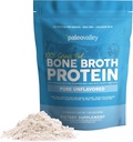 Paleovalley 100% Grass Fed Beef Bone Broth Protein Powder - Rikas Collagen Peptides hiukset, iho, Gut Health, Bone ja Joint Support - 15g Protein Per Serving - Ei gluteenia tai muuntogeenisiä organismeja