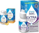 TheraTears Omega 3 Supplement, 1200mg, 90 ct (Pack of 1) & Extra Dry Eye Therapy Dry Eye Drops, 0.5 fl oz Şişe, 2 Count