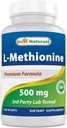 Najlepšie prírodné L-Metionín 500 mg 120 Veggie Kapsule
