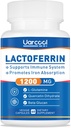 Lactoferrine Supplement 1200mg voor gezonde Immune Support-Gluten-Free, Vegetarisch - 60 Softgels