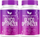 (2 Pack) GlycoEase Glyco Optimizer - Official GlycoEase Pills Natural Supplement Support, Glycoease Premium Natural Capsules, Glycoeas Advanced Formula Reviews, 60 cápsulas para 2 meses
