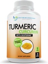 Suplemento de curcumina cúrcuma - 2250mg / d - Veggie Caps - 95% Curcuminoids con Black Pepper Extract (Bioperina) - 750mg Capsules - 100% orgánico - Máis poderoso Turmeric (180 Count)