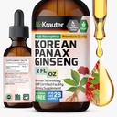 BIO KRAUTER Panax Ginseng 提取液 - 韩国红金生补充无酒精 - 免疫支持 - Vegan,无糖 - 2 Fl.Oz.