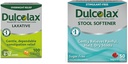 Dulcolax Stimulant Laxative Tablets (100 Count) Gentle Overnight Constipation Relief, Bisacodyl 5mg & Stool Softener Laxative Gel Capsules (50ct) Gentle Relief, Docusate Sodium 100mg