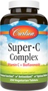 Carlson - Super-C Complex, ויטמין C + Bioflavonoids, Immune Function & Optimal Wellness, Antioxidant, 250 טבליות צמחוניות