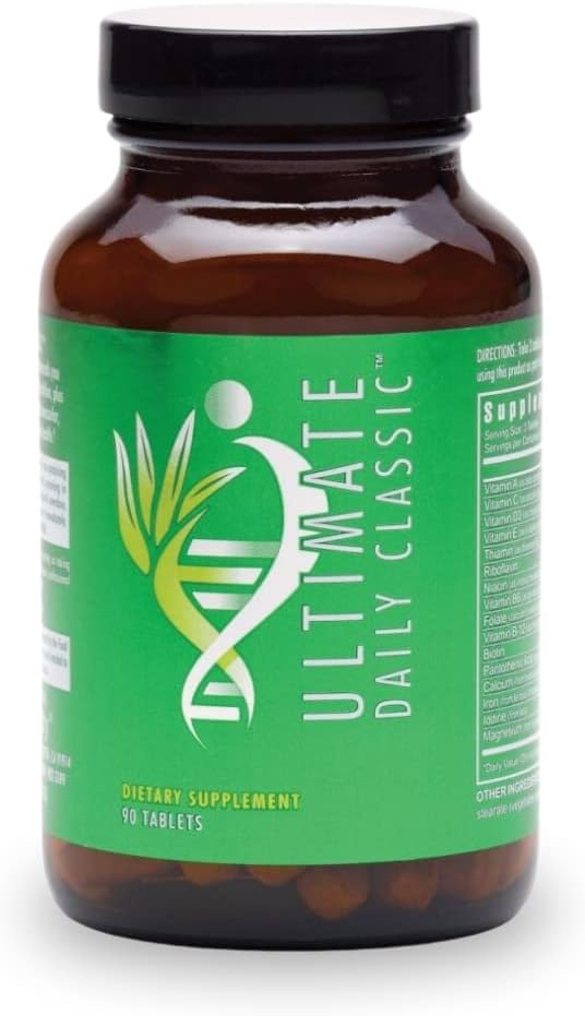 Youngevity Ultimate Daily ClassicTM Tablets - 완전한 비타민, 미네랄, 아미노산 및 식물 - 여성과 남성을위한 멀티 비타민 - 90 정제