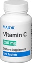 MAJOR Vitamina C 250 Mg - Integratore alimentare - 100 compresse (1 confezione)