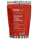 KAIBAE Premium Organic Baobab Powder | Prebiotic Fiber Superfood for Gut & Metabolic Health | Vitamin C + Polyphenols | Gluten-Free, Non-GMO, Vegan | 8 oz.