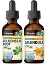 BIO KRAUTER 金色纹章 2 Fl. Oz. & Calendula Tincture 2 Fl. Oz.