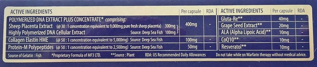 원래 스위스 Placenta Softgels