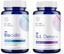 Biocidin Capules dan GI Detox + Binder Bundle - Mendukung Pembongkaran Biofilm, Detoksifikasi Sehat dan Full- Badan Membersihkan dengan Botanicals, Zeolite, dan Aktivated Chararang