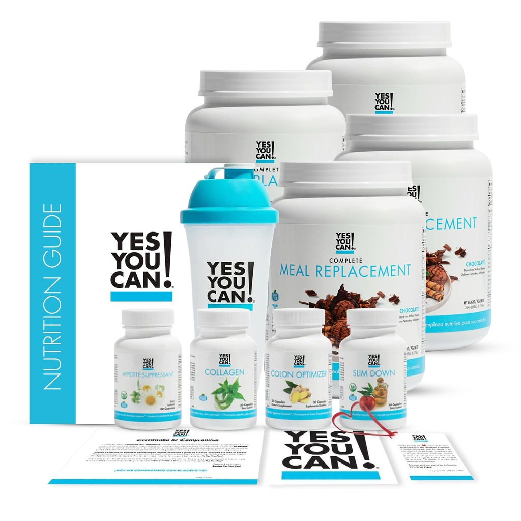 Yes You Can! Transform Kit Complete Meal Replacement - Contains Meal Replacement Powder Shake and Natural Meal Replacement Supplements, Nutritional Healthy Meals Replacement (Chocolate - 60 Servings)