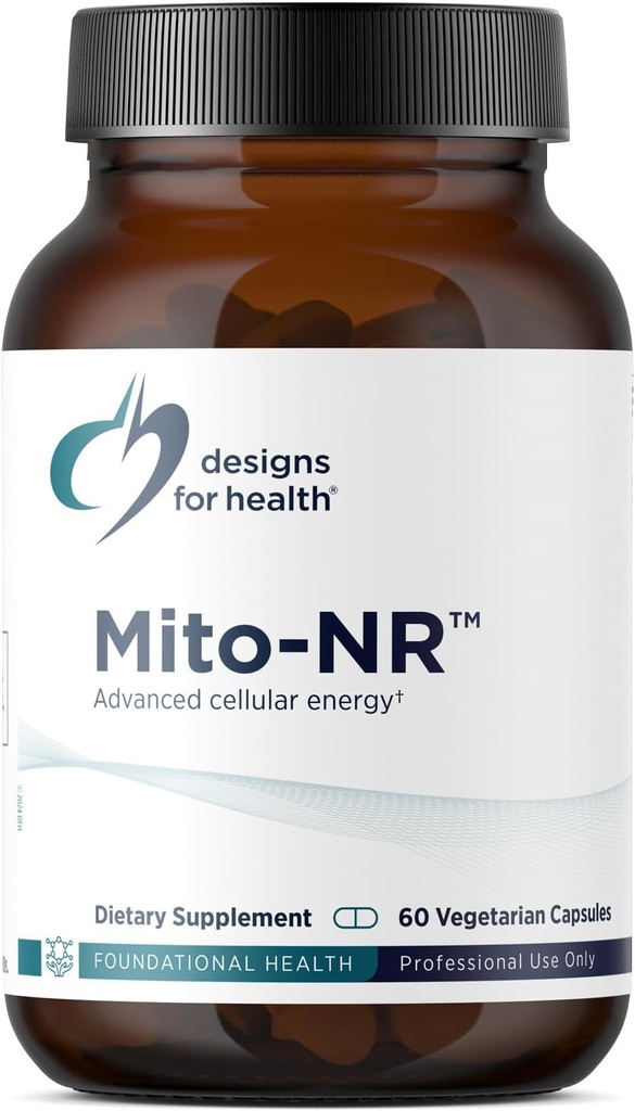 健康Mito-NR-Nicotinamide Riboside(NAD补编)的设计,配有COQ10 + Trans Geranylgeraniol-NR + Mitochondrial细胞健康支助GG补编(60 Capsules)
