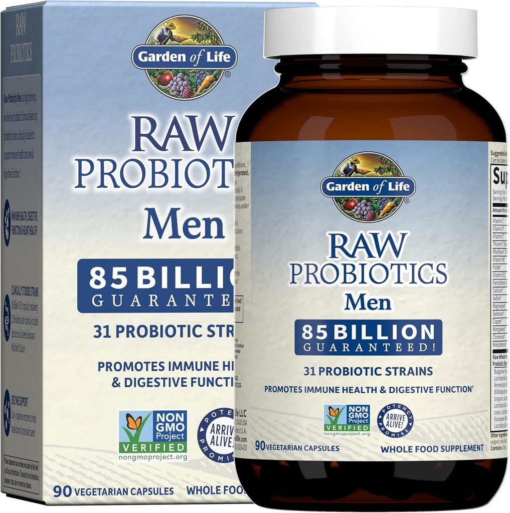 Garden - RAW Probiyotiks Men - 90 Vegetarian Capsules