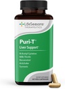 LifeSeasons Puri- T - Liver Cleanse & Detox Supplement Supplement - Resveratrol, N- Acetyl Cysteine, Milk Thistle, Artichock & Turmeric - Wspiera regenerację tkanki tłuszczowej i zdrowe Bile Flow - 60 Kapsułki