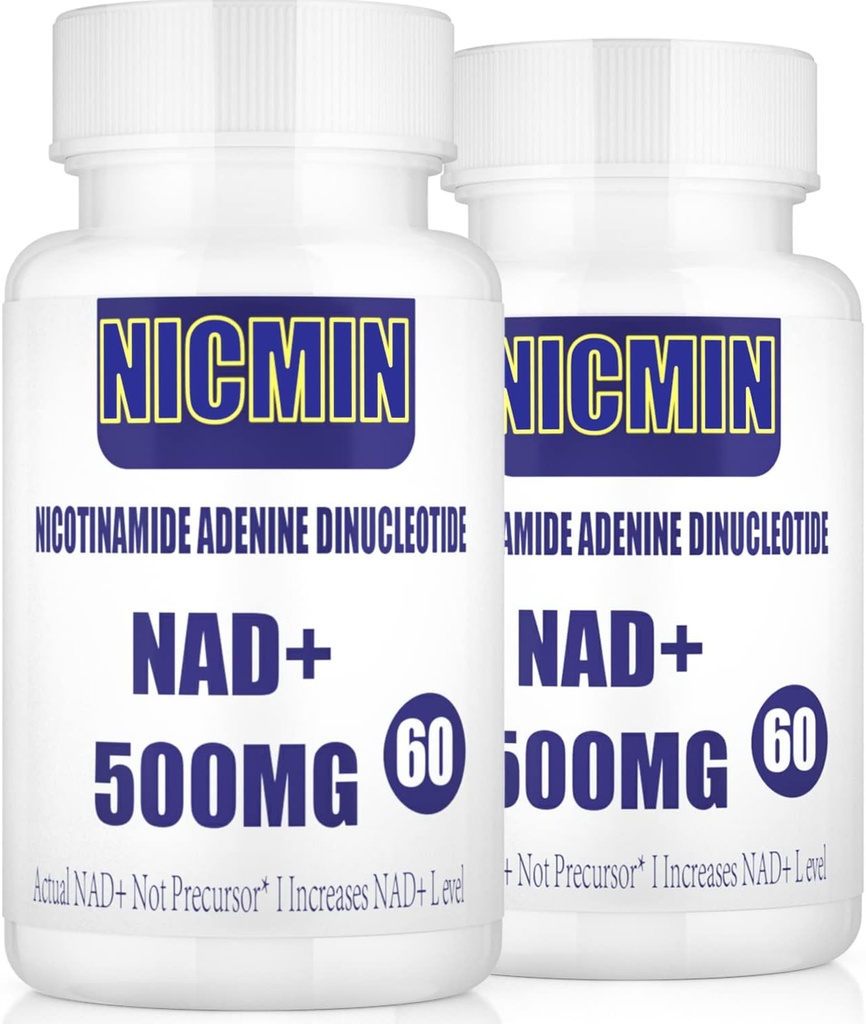 800MG Liposomal NAD+ with TMG 300MG, Actual NAD+ Supplement, Superior Absorption Boost NAD Plus for Cell Energy, Healthy Aging and Muscle Repair 120 Capsules (Pack of 2)