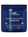 Life Extension Creatine Acetyl-L-Carnitine Energy Plus, Energy Support Supplement, creatine monohydrate, Acetyl-L-carnitine, Gluten-Free, Non-GMO, Vegetarian, 30 Servings