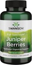 Swanson Juniper Berries Digetical System Ammune Health Fiber Herbal Suplemen 520 mg 100 Capsules (Caps)