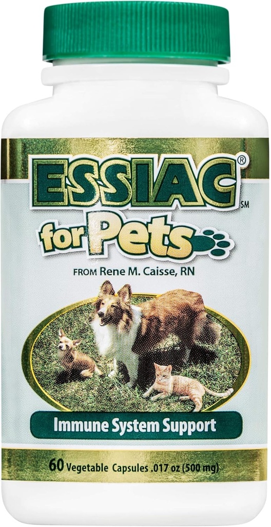 Essiac International Herbal Supplement for Pets, 60 kapsułki