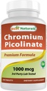 Beste Naturals Chromium Picolinat 1000mcg 240 tabletter