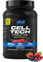 MuscleTech Creatine Powder Cell-Tech Creatine Post Workout Recovery Drink Muscle Builder For Men & Women Muscle Building Supplements Fruit Punch, 3 lbs (27 Serv)