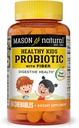 MASON NATURAL Health Kids Probiotikoak zuntzarekin - Digestio osasungarria, osasun hobetua, 60 Chewables