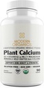 Plant Calcium | 1000 מ"ג מזון אורגני שלם Calcium מ- Organic איסלנדי Algae עם ויטמין D3, ויטמין K2 ומגנזיום | 72 Trace מינרליםs | 90 טבליות טבעוניות