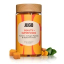 JUGO Beauty + SUPERFOODS Hair, Skin and Nails Collagen Gummies, Hyaluronic Acid and Turmeric Supplement, Cruelty-Free, Gelatin-Free and Gluten-Free Gummy Vitamins, Non-GMO, Made in USA, 40 Count