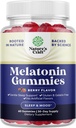 Melatonin 5mg Natural - Gelatin Pulsuz və Halal Melatonin Gummies 5mg Yetişkinler üçün Sleep Supplement - Yetişkin üçün Berry Sleep Gummies