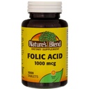 Nature's Blend Folic Acid 1000 mcg - 1000 Tablet 3 Paket