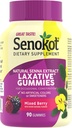Senokot Dietary Supplement Gommies laxatives, Extrait naturel de Senna, Doucement, Soulagement de nuit de Constipation Occasionnelle, Saveur de Berry Mixte, 90 Comte