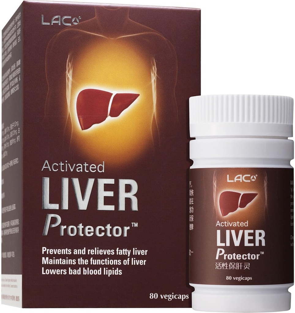 LAC Activated® Liver Protector™ | TCM Herbs | Traditional Chinese herb Supplement | Protects Liver Health & Provides Blood lipid Support (80 vegicaps)