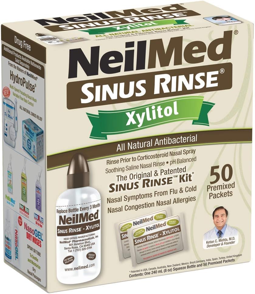 NeilMed Sinus Russe Kit, jossa on Xylitolia, 50 ml (pakkaus 1)