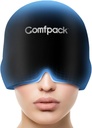 Migraine Relief Cap, Full Head Cold Compress Soft Stretchy Bolesť hlavy Relief Cap for Tension, Sinus, Stres Relief, Hangover Ice Hat, Puffy Eyes, Dary pre Migraine Ufferers