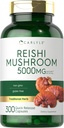 Carlyle Reishi Mushroom Supplement 5000mg | 300 Capsules | Non-GMO, Gluten Free Reishi Mushroom Extract