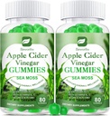 Apple Siideri Viinietikka ja merisammakko Gummies, Organic ACV Gummies äiti täydentää tukea Immuuni, Ruoansulatuskanavan terveys aikuisille ja lapsille, Meriemo kanssa B6-vitamiini B9, B12