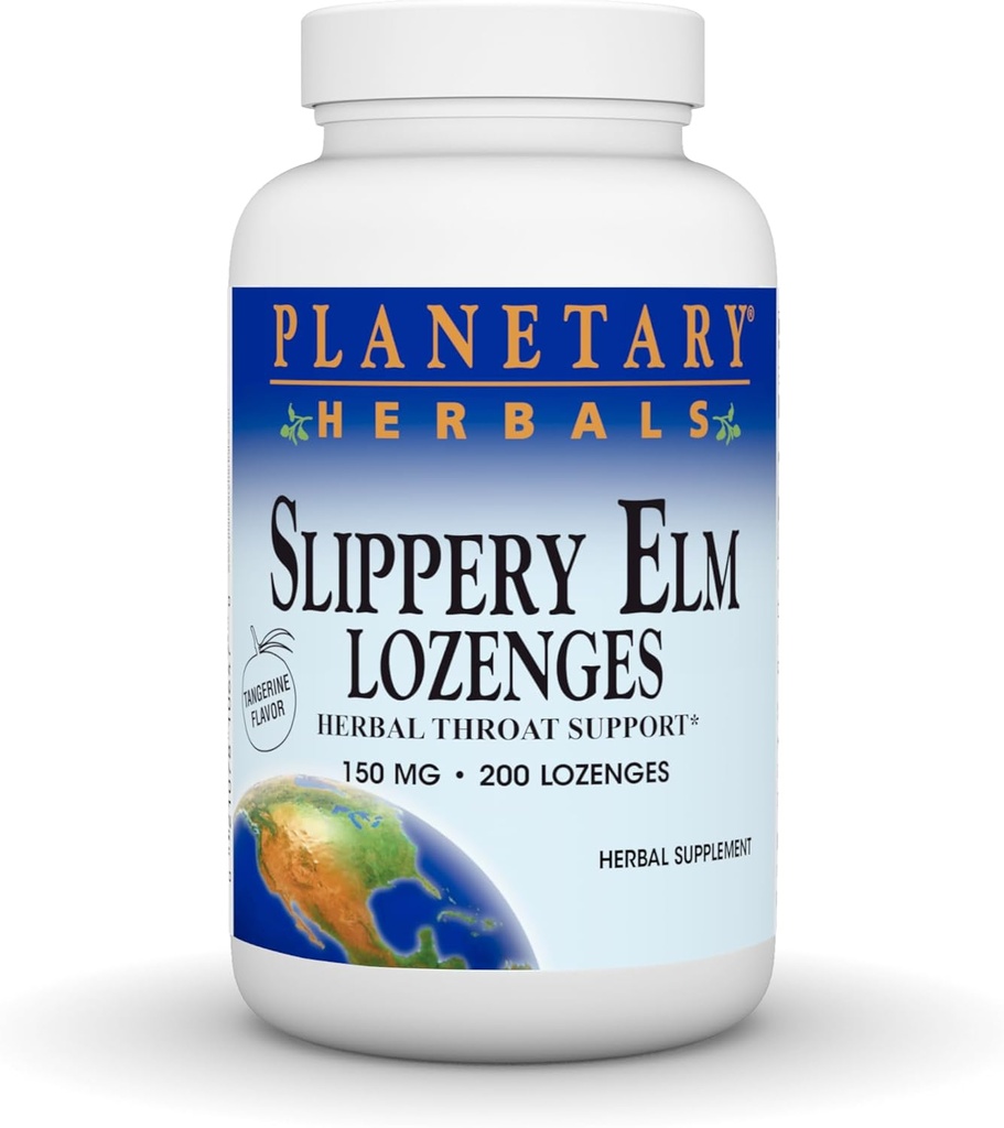 HerBALS Slippery Elm Lozenges, Tangerine, 200 Count