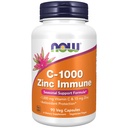 NOW Foods Supplements, C-1000 & Zinc Immune, Seasonal Support Formula*, Antioxidant Protection*, 90 Veg Capsules