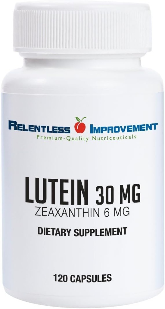 Alta potencia 30mg Lutein Plus 6mg Zeaxanthin 120 Vege-Capsules Natural Marigold Extracto para a saúde do ollo Non enchentes 100% de material activo